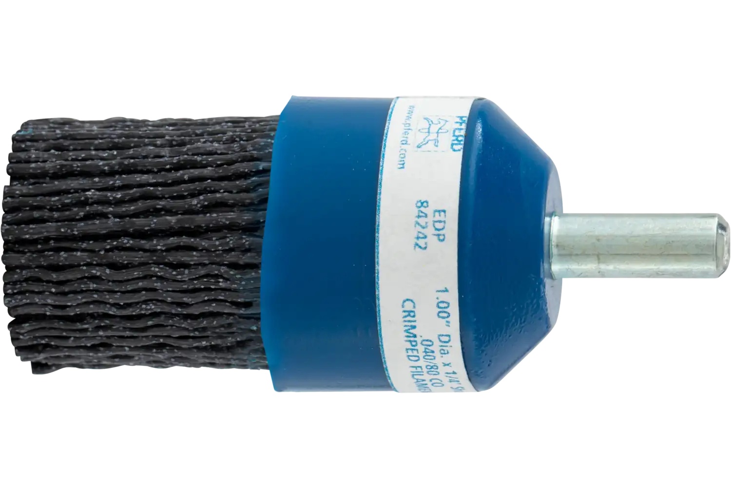 Picture of Pferd M-BRAD® Mounted Disc Brush 1" Dia. .040/80 Grit Ceramic Oxide 1/4" Shank Bridled